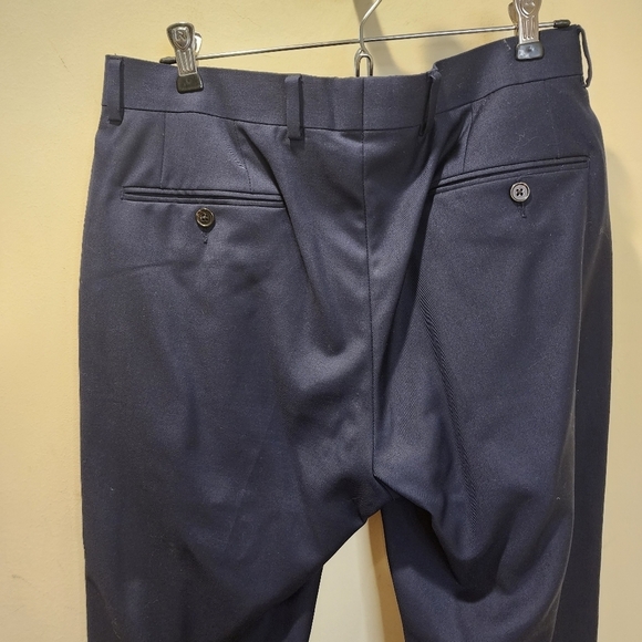 Lauren Ralph Lauren Men's Flat From Straight legs Navy blue pants size … - Picture 5 of 13